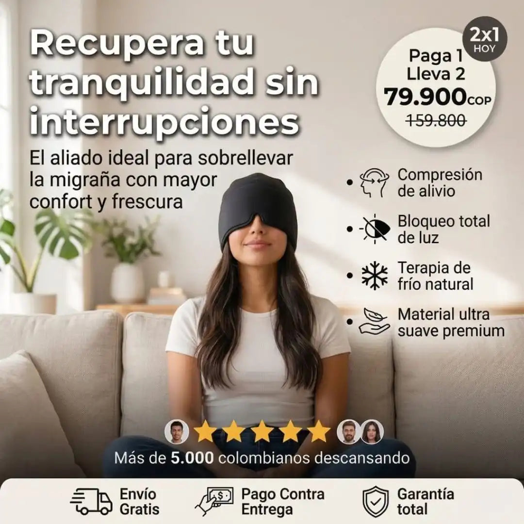 COMBO X 2 GORROS DE MIGRAÑA