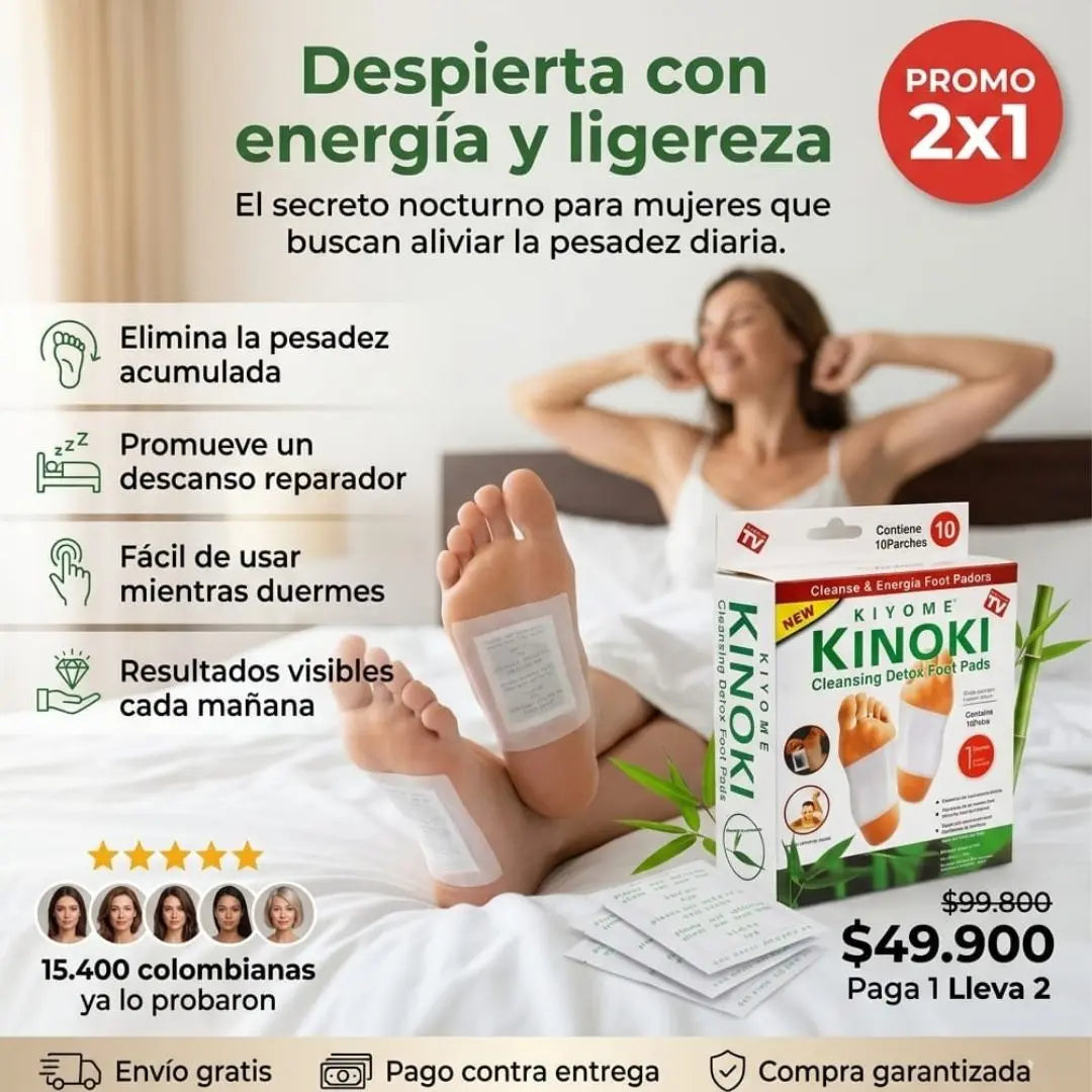 KINOKI Parches para Pies – Relaja y Descansa tus Pies Mientras Duermes 👣
