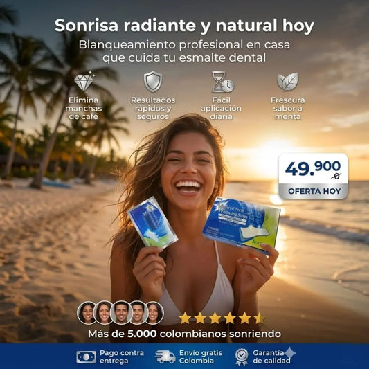 Sonríe con más confianza desde casa – Tiras Blanqueadoras Dentales Fáciles de Usar